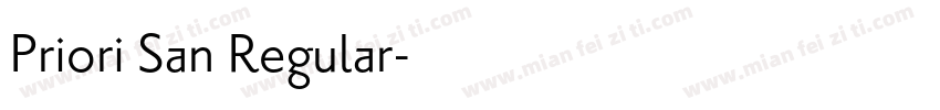 Priori San Regular字体转换
